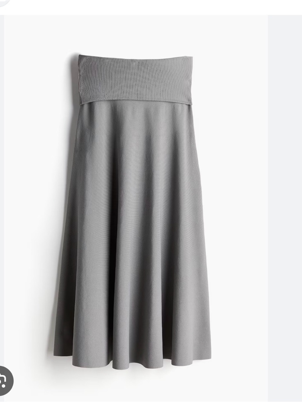 New H&M flared fine knit skirt